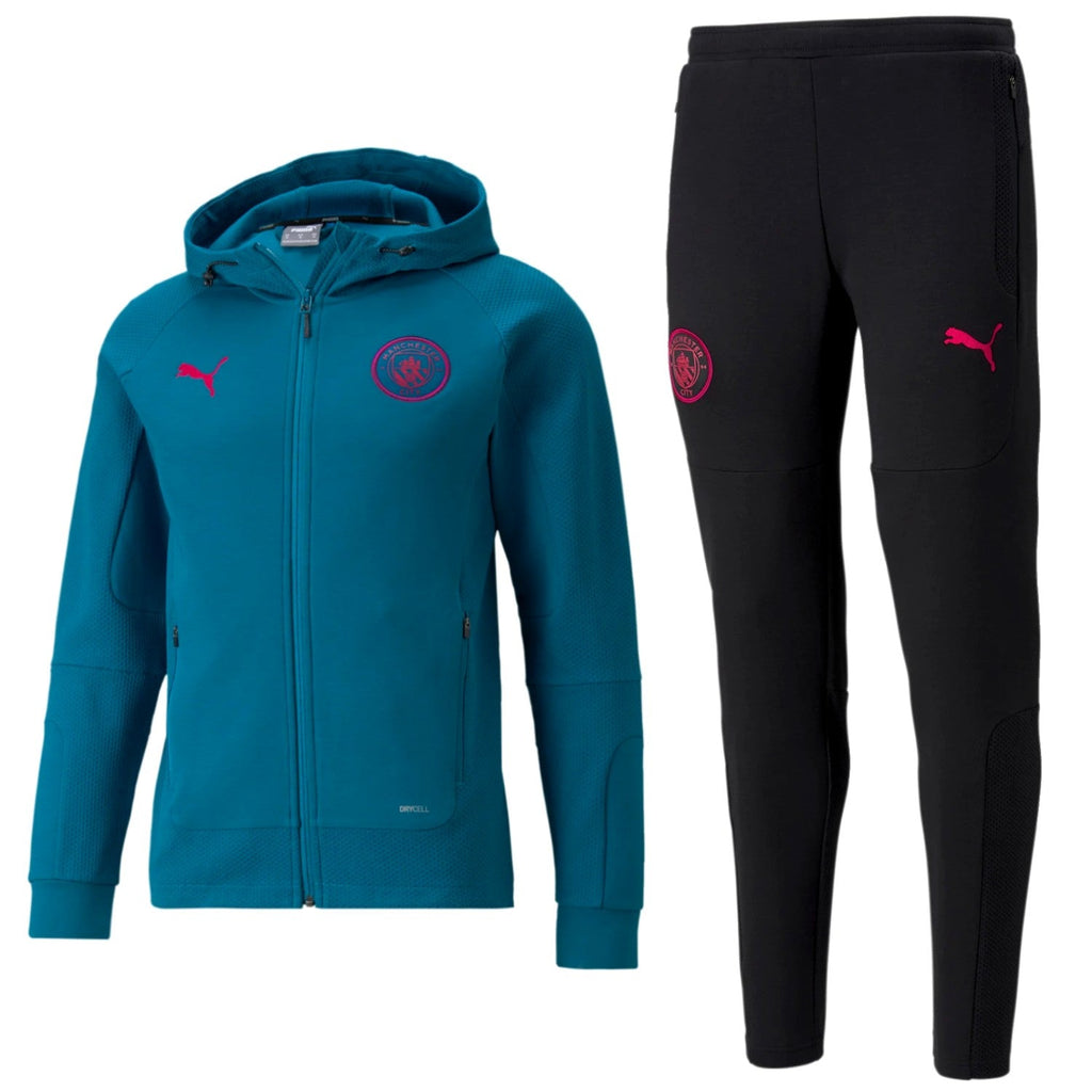 Manchester City hooded Casual presentation tracksuit 2022 - Puma